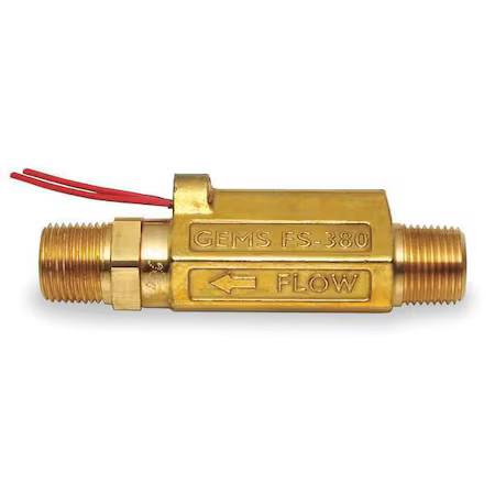 Gems Sensors Fs-380, 181130 3/8″ Mnpt Spst No Liquid Flow Switch 0.15 Gpm