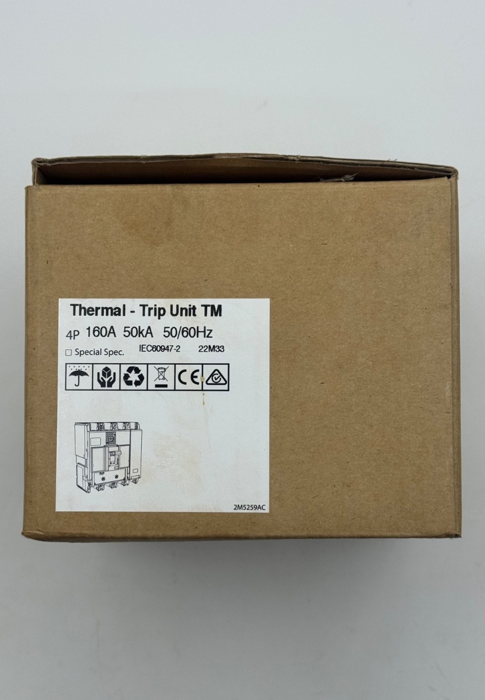 MCCB 160A 4P P160N24160TM TERASAKI 50KA 50/60HZ TEMBREAK THERMAL TRIP NEW