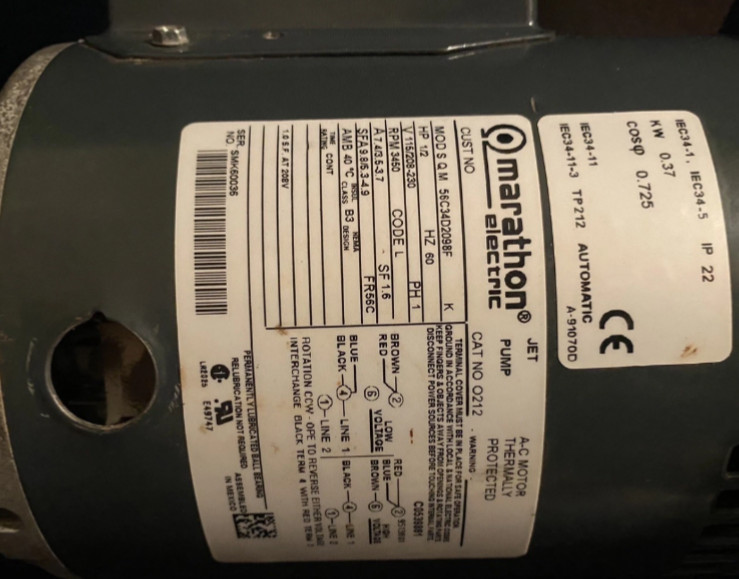 POWERFLAME J50 BLOWER WHEEL & 1/2HP MOTOR / 054160 / 081050 / 🇺🇸🇺🇸