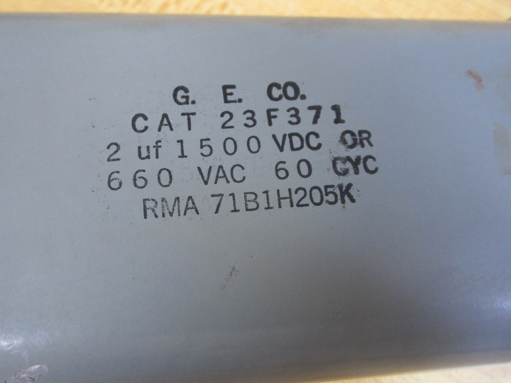 General Electric 23F371 GE Capacitor 2µf RMA 71B1H205K