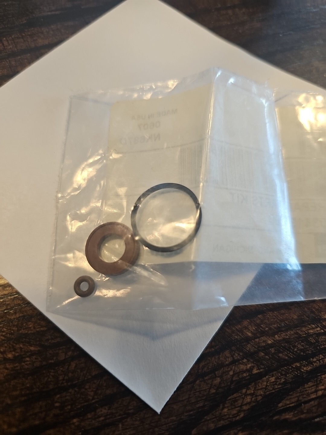 Parker Repair PARTS Kit 034130260 SCHRADER BELLOWS 0607 NK687D
