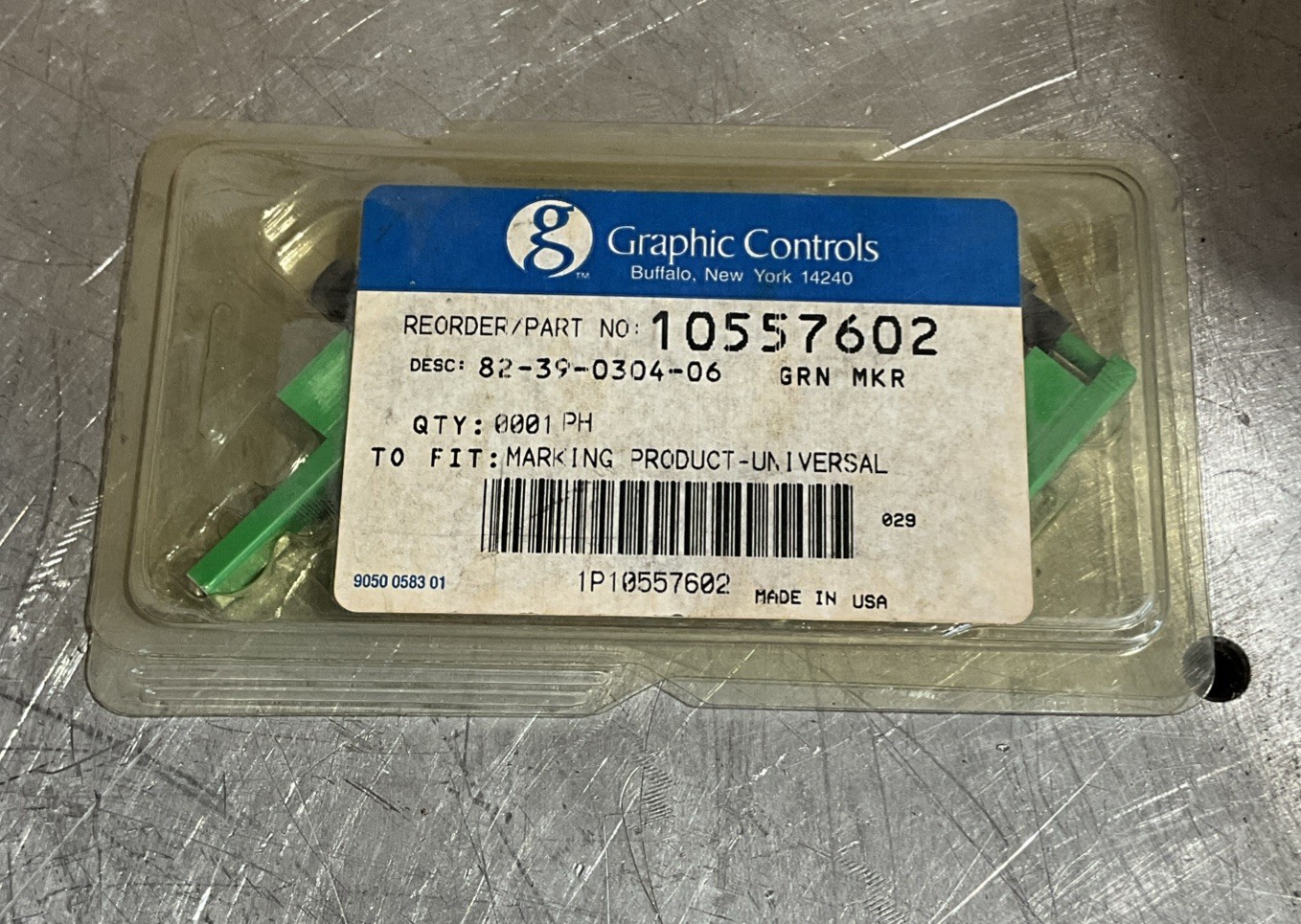 (6) Graphic Controls 10557602 Green Maker