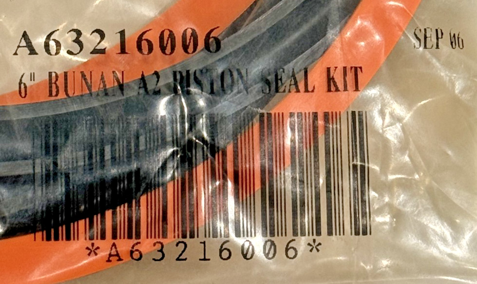 NEW SCHRADER BELLOWS A63216006 6″ BUNAN A2 PISTON SEAL KIT