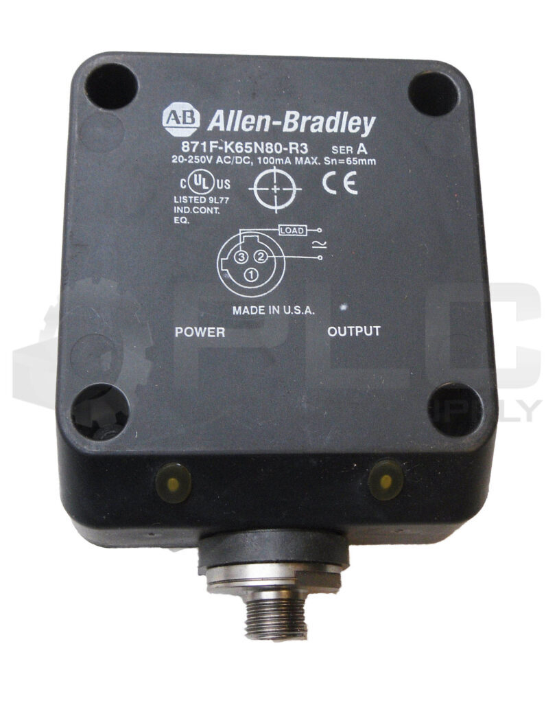 ALLEN BRADLEY 871F-K65N80-R3 /A INDUCTIVE SENSOR 20-250V AC/DC