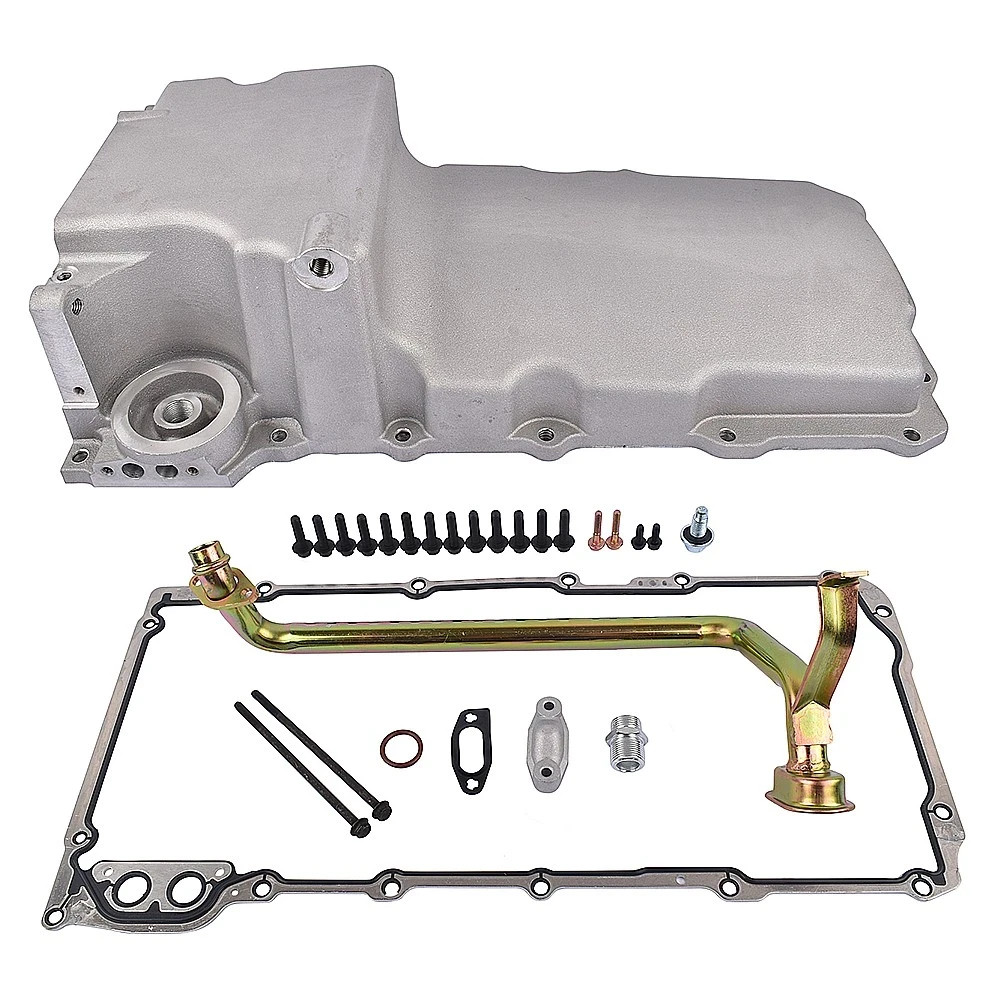 Conversion Swap Oil Pan Low Profile Retrofit Kit Satin Fits for LS1 LS2 LS3 LS6