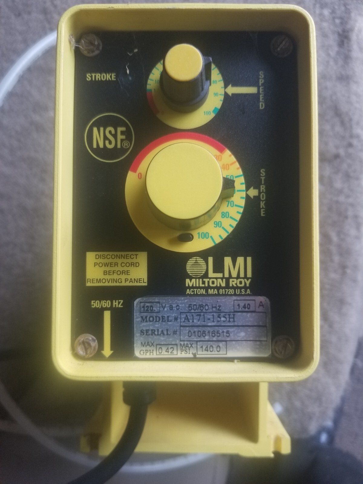 LMI MILTON ROY A171-155S NSFB – METERING PUMP