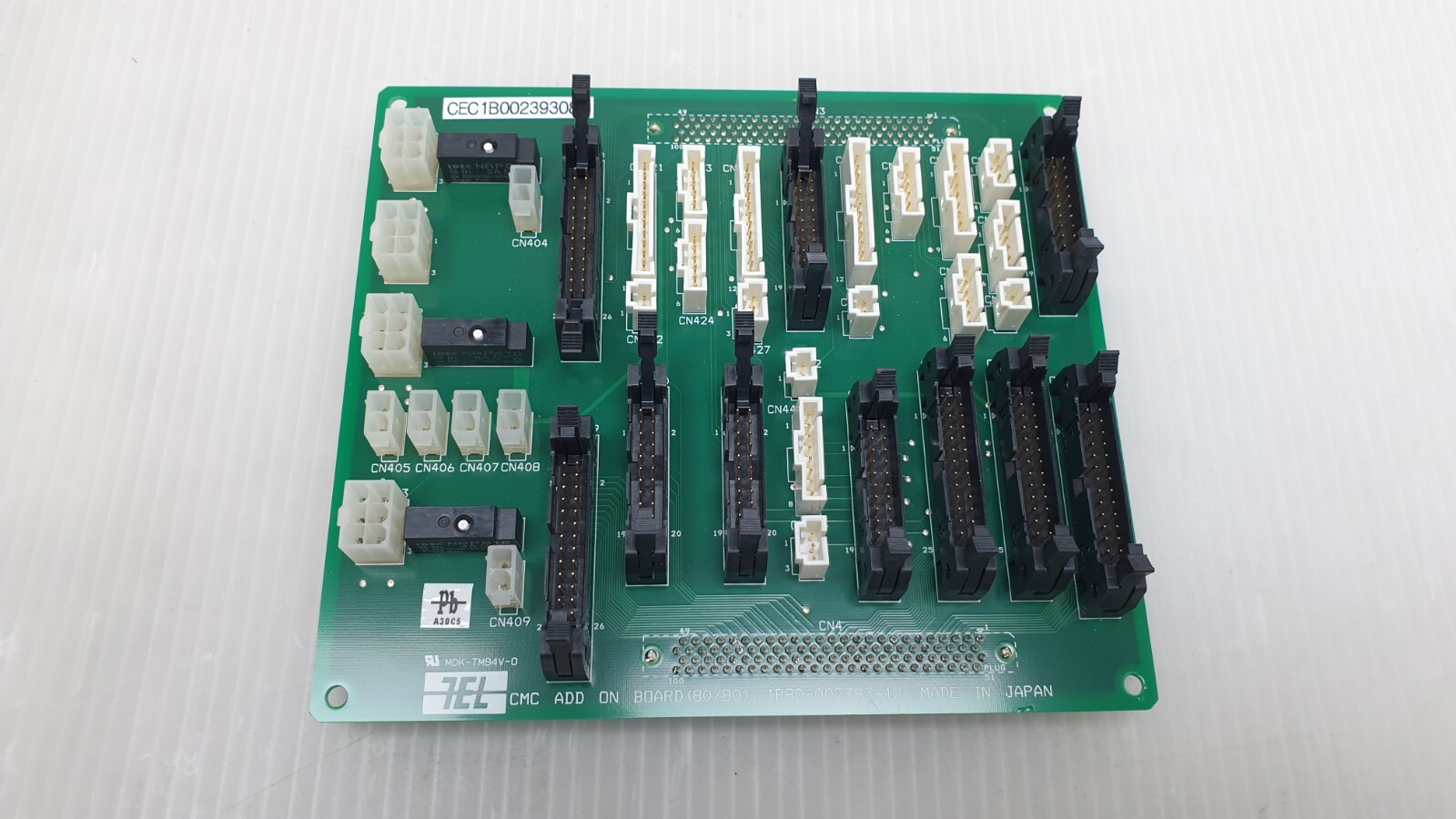 TEL Tokyo Electron 1B80-002393-12 CMC Add On Board (80/80) PCB