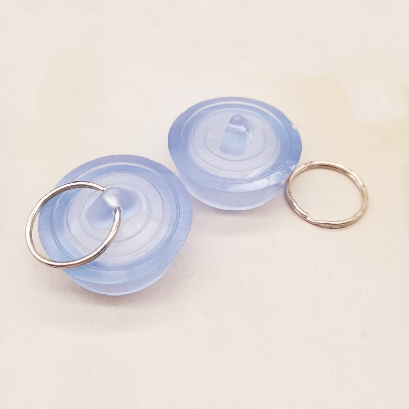 5Pcs Rubber Sink Plug, Clear Drain Stopper Fit 38mm To 40mm Drain