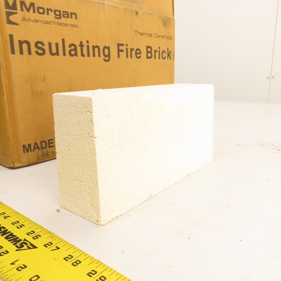 Morgan K-23 No. 1 Arch Insulating Fire Brick 9″ x 4.5″ x 2.5″ Box Of 12