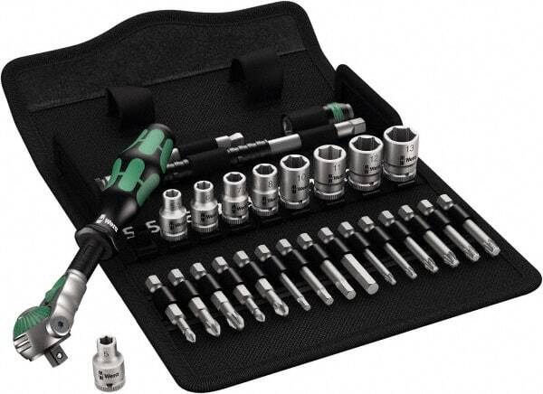 Wera 5004016001 1/4″ Drive Socket Set Comes in Folding Textile Box