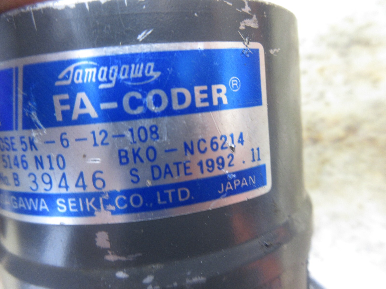 TAMAGAWA FA-CODER OSE OSE5K-6-12-108 TS 5146 N10 BKO-NC6214