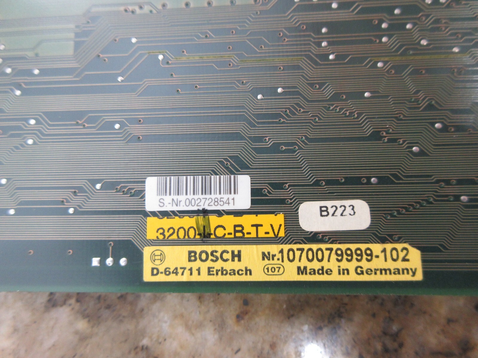 BOSCH BOARD 078804-1027 079994-101_7 2800-I-C-B-T-V 1070079999-102 EACH 1
