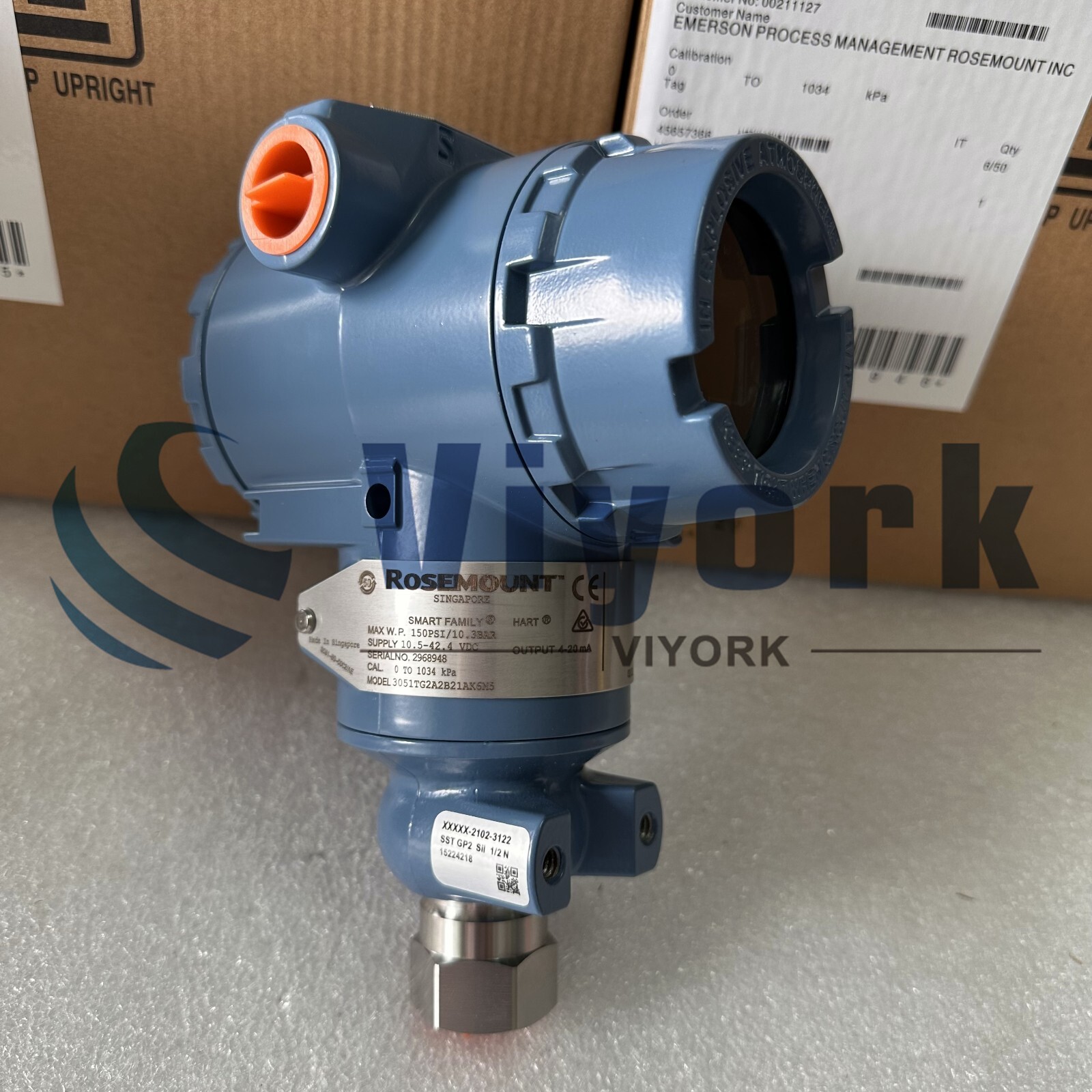 Rosemount 3051TG2A2B21AK6M5 PRESSURE TRANSMITTER NEW&ORIGINAL