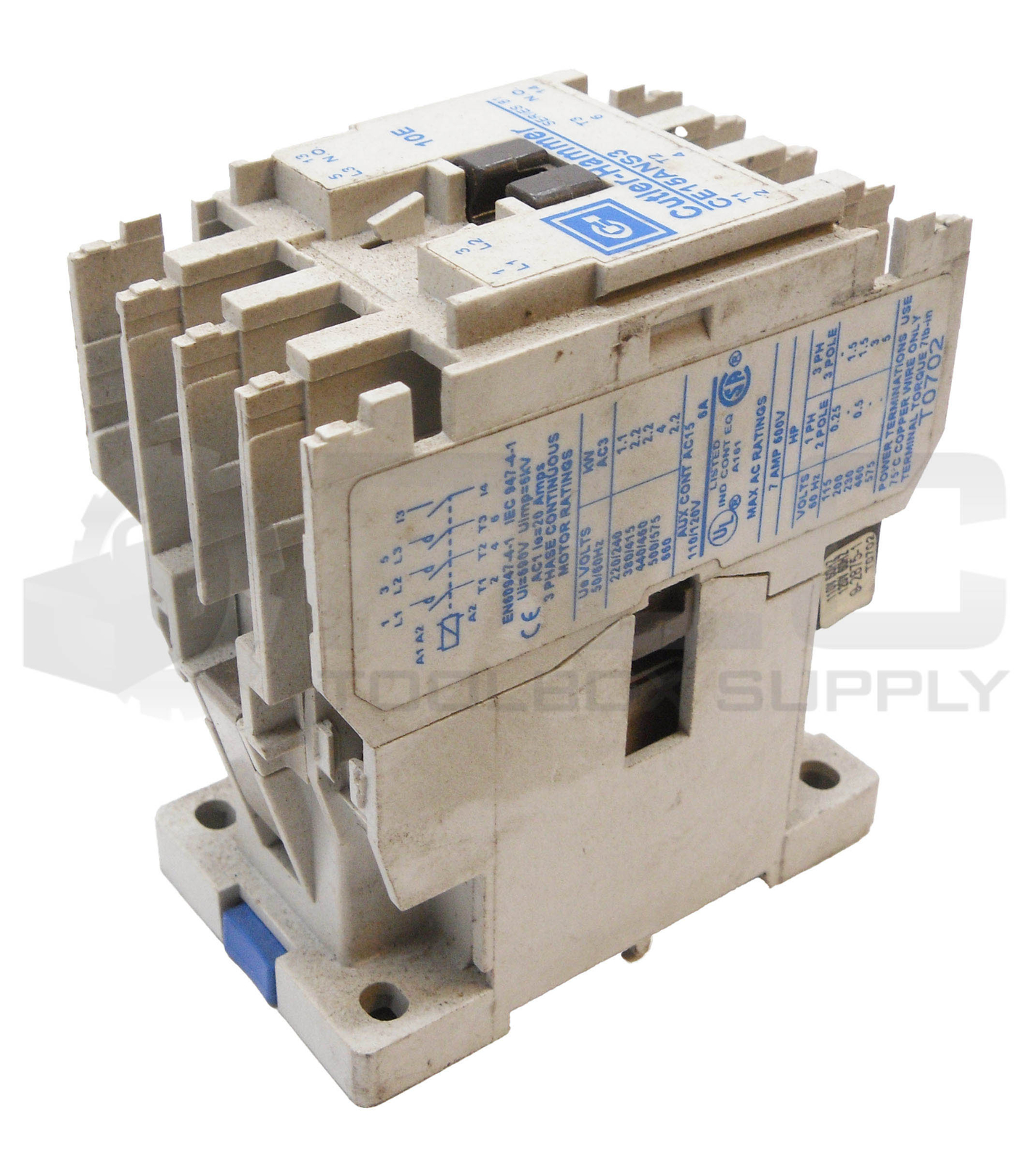 LOT OF 2 CUTLER HAMMER CE15ANS3 /B1 CONTACTOR 3PH 20A 50/60HZ