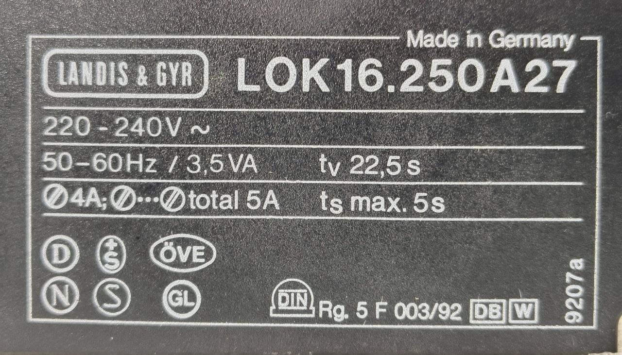 LANDIS & GYR LOK16.250A27 BURNER CONTROL BOX 220-240V 50/60HZ FREE SHIP
