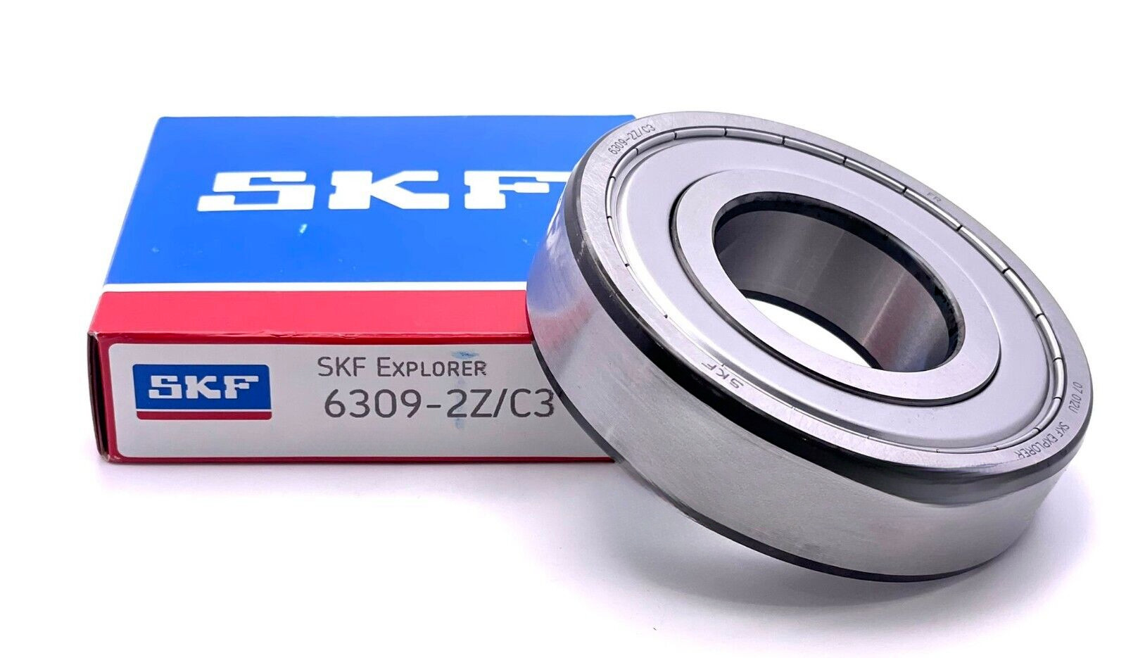 SKF 6309 ZZ C3 DEEP GROOVE BALL BEARING, METAL SHIELDED 45x100x25mm