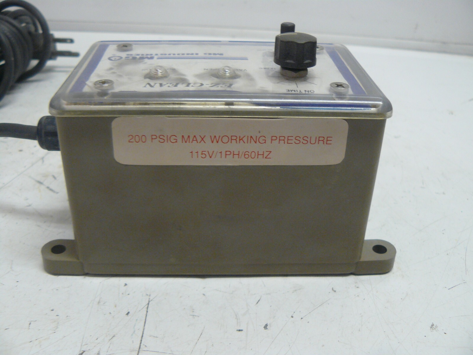 MG Industries EZ-CLEAN 200 psig working pressure 115v 60 hz