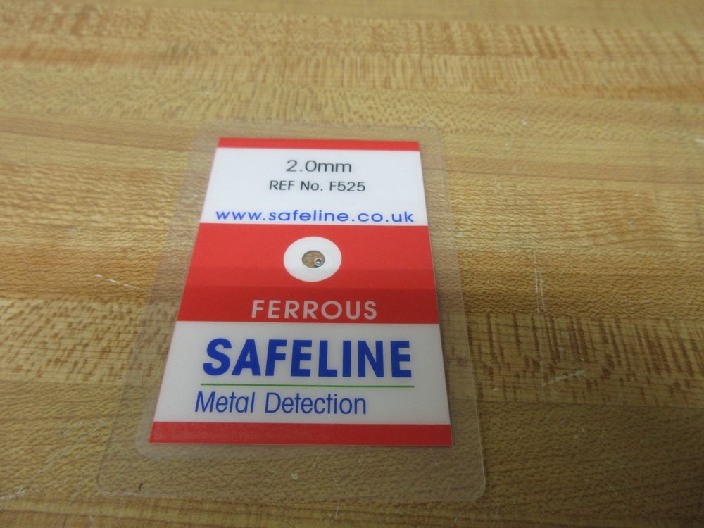 Mettler Toledo TC10200FE Safeline Metal Detection Test Card TC1 2.0MM FE (Pack o