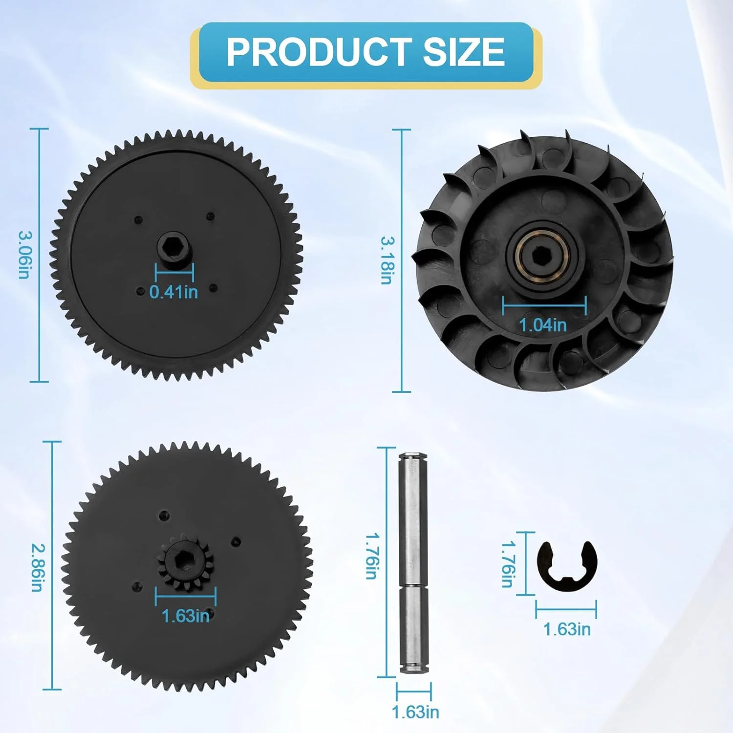 9-100-1132 Drive Train Gear Kit for Zodiac Polaris 360, 380, Vac-Sweep 360 & 380