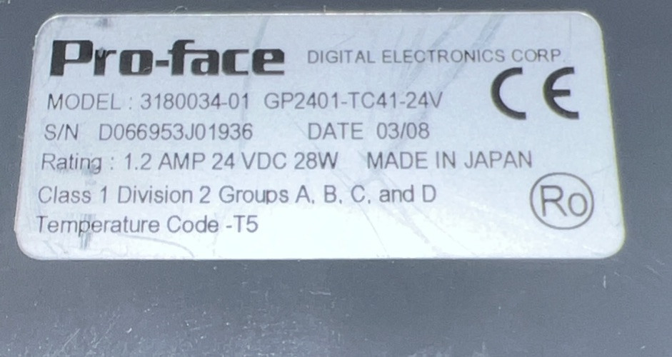 PROFACE 3180034-01 GP2401-TC41-24V