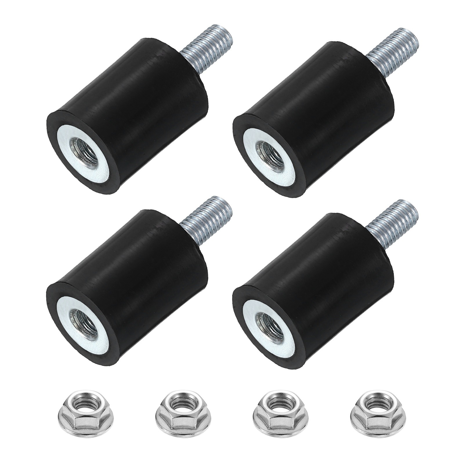 4Pcs M5x16mm Rubber Mounts 15x20mm Rubber Shock Absorber Mount with Nuts