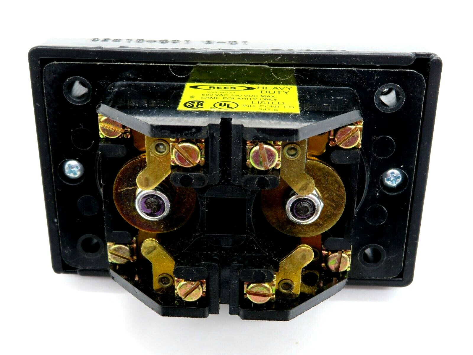 NEW REES 02810001 1 3/8 PLASTIC FLUSH BLK-BLK
