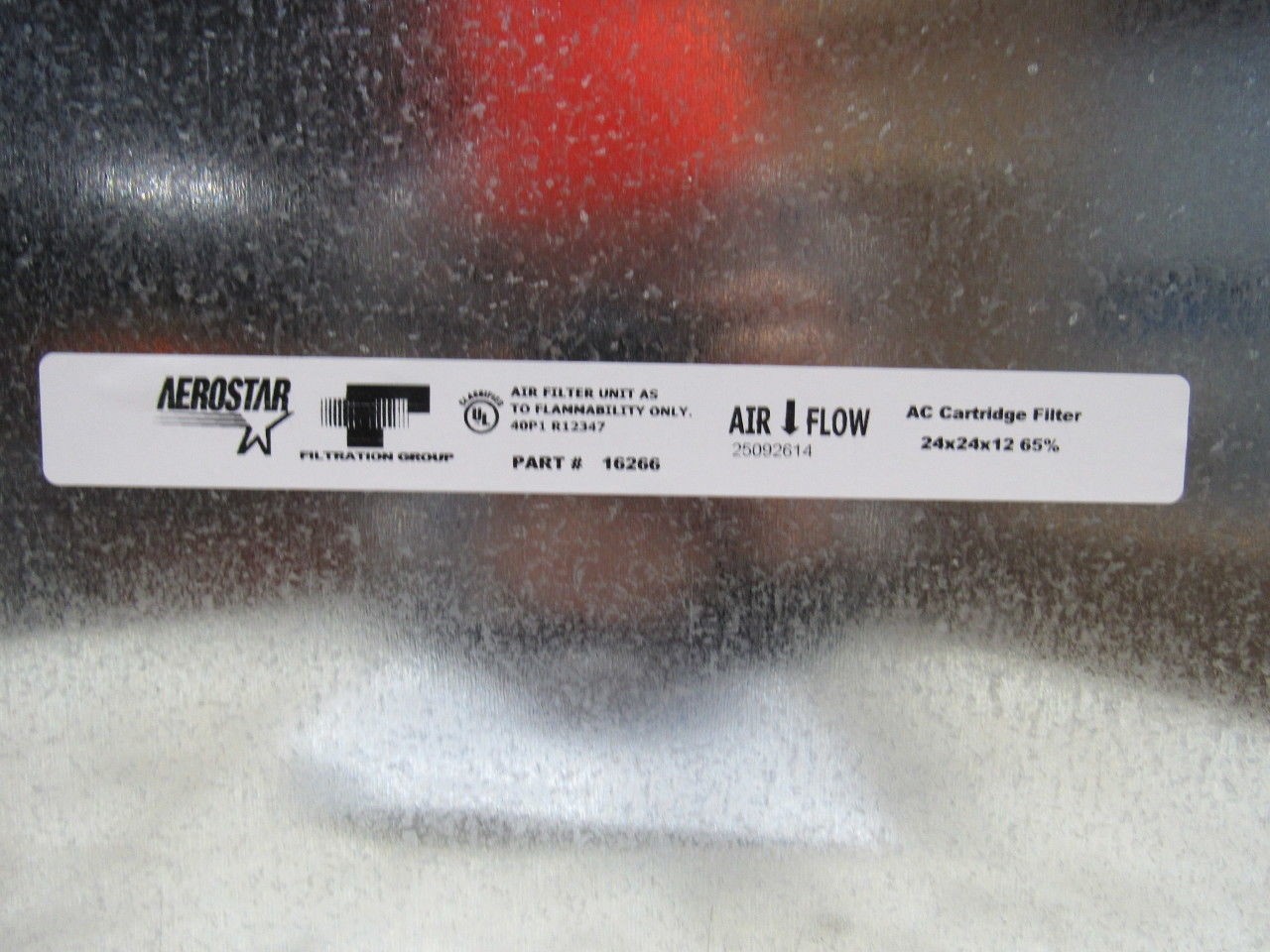 Aerostar 16266 24x24x12 MERV 11 Double Header Steel & Fiberglass Media Filter