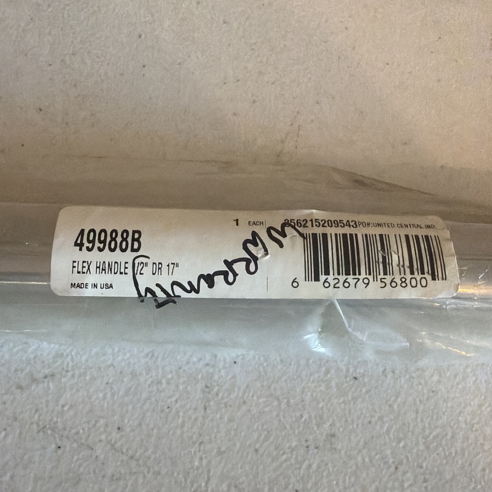New In Package Blackhawk 1/2” Drive Flex Head Breaker Bar #49988B