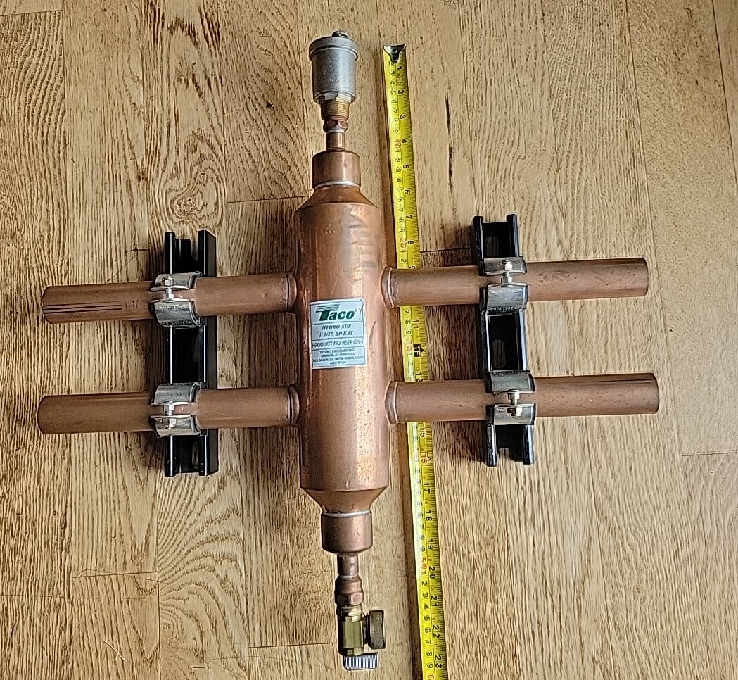 Taco HYDRO-SEP ~ 1-1/4 SWEAT Separator