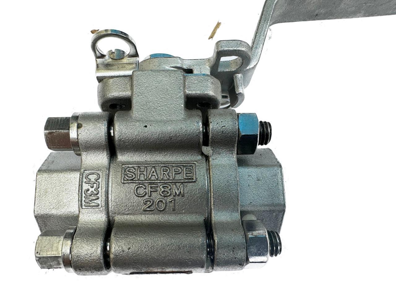 Sharpe 1/2″ CF8M 201 Full Port Ball Valve NEW FREE FAST SHIP