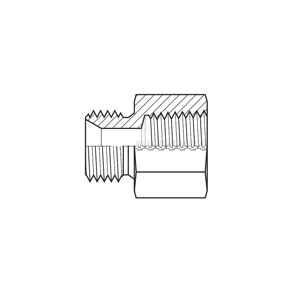 ADAPTALL 9035-1212 Hose Adapter,3/4″,BSPP,3/4″,NPT 55DT62