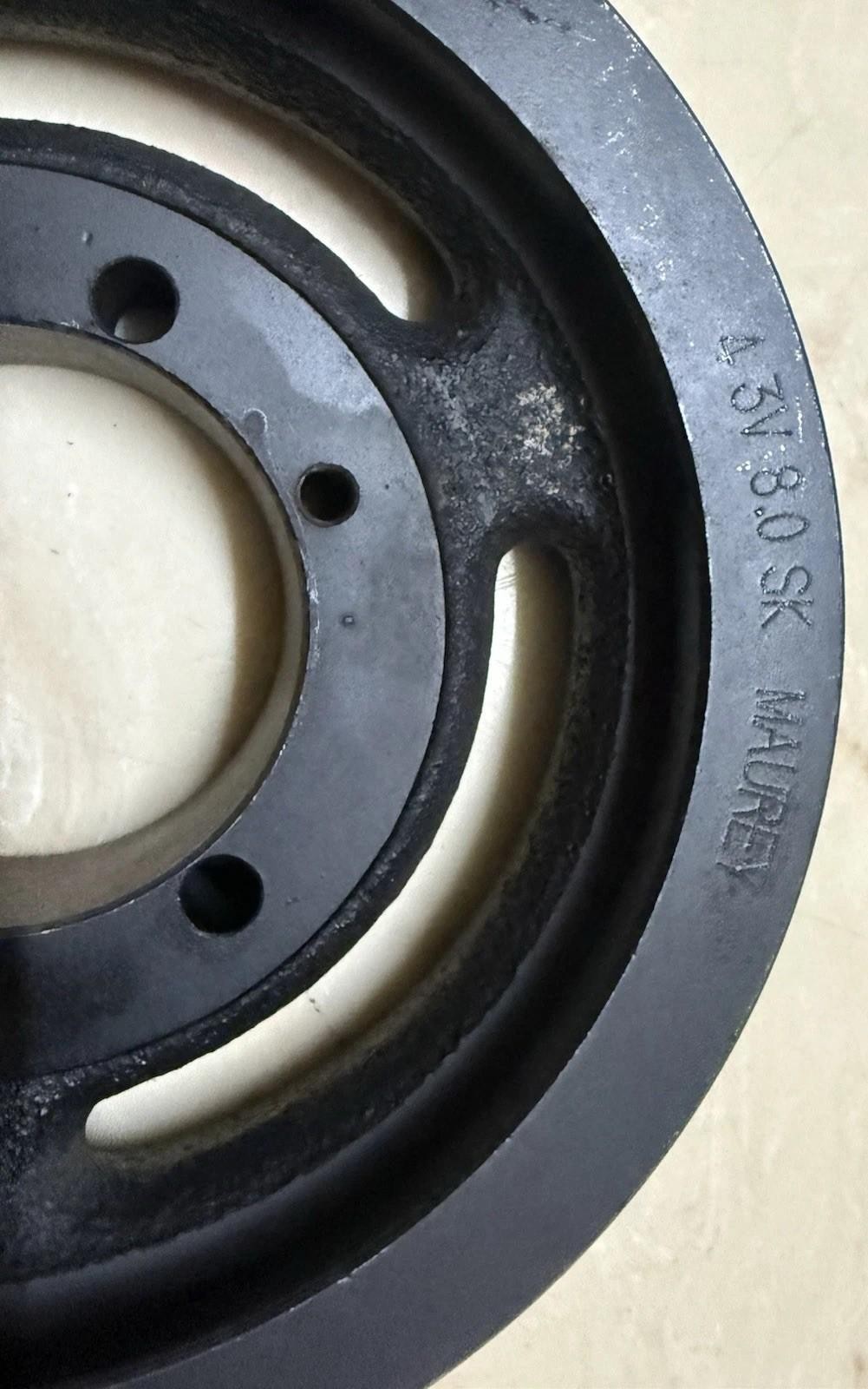 Maurey variable pitch 4 -groove cast iron sheave pulley, model 43V8.0SK