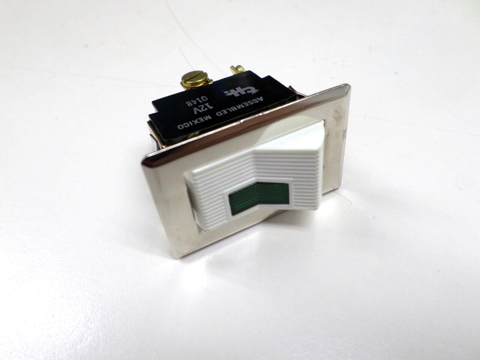 Cole Hersee 56300-08 Lighted Rocker Switch w/ Green Lens