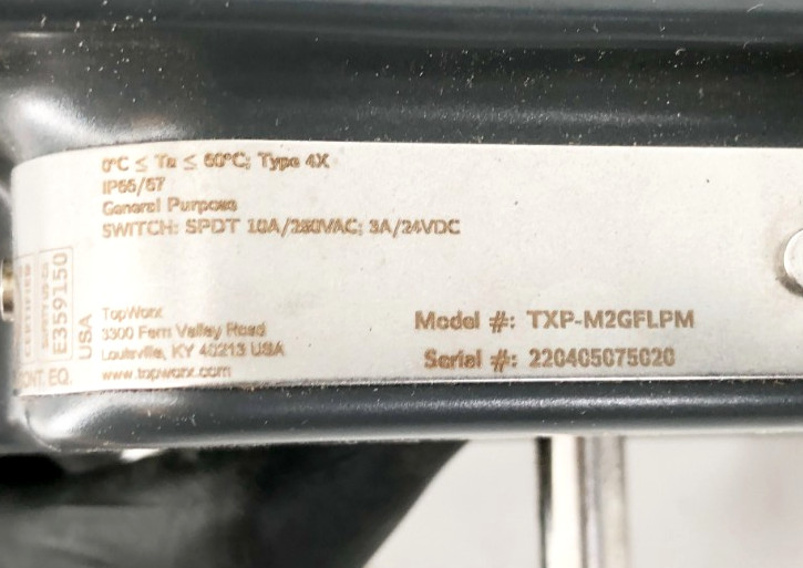 New TopWorx TXP-M2GFLPM Limit Switch Box Valve Monitor