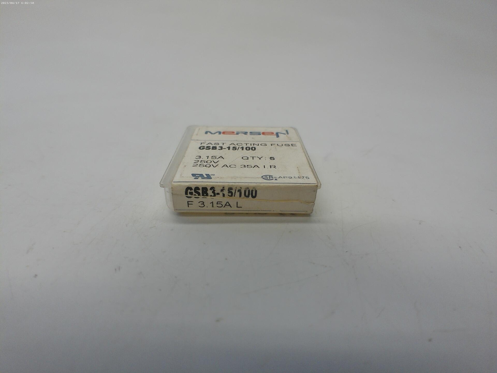 MERSEN GSB3-15/100 FUSE PKG OF 4 NSMP
