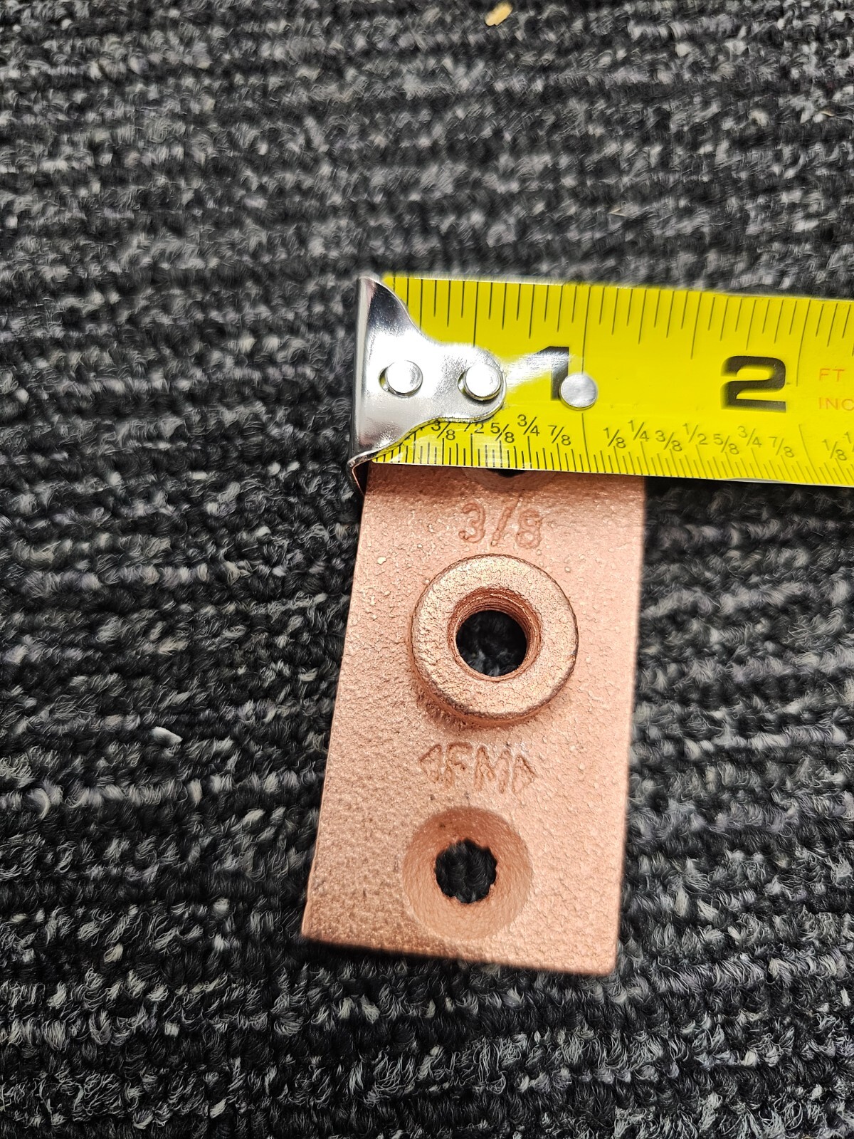 (QTY 5) 3/8 Inches Copper Pipe Support Ceiling Plate fits Oatey