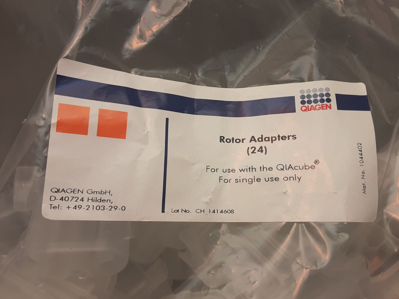 Qiagen Rotor Adapters 1044402 Sealed bag of (24)