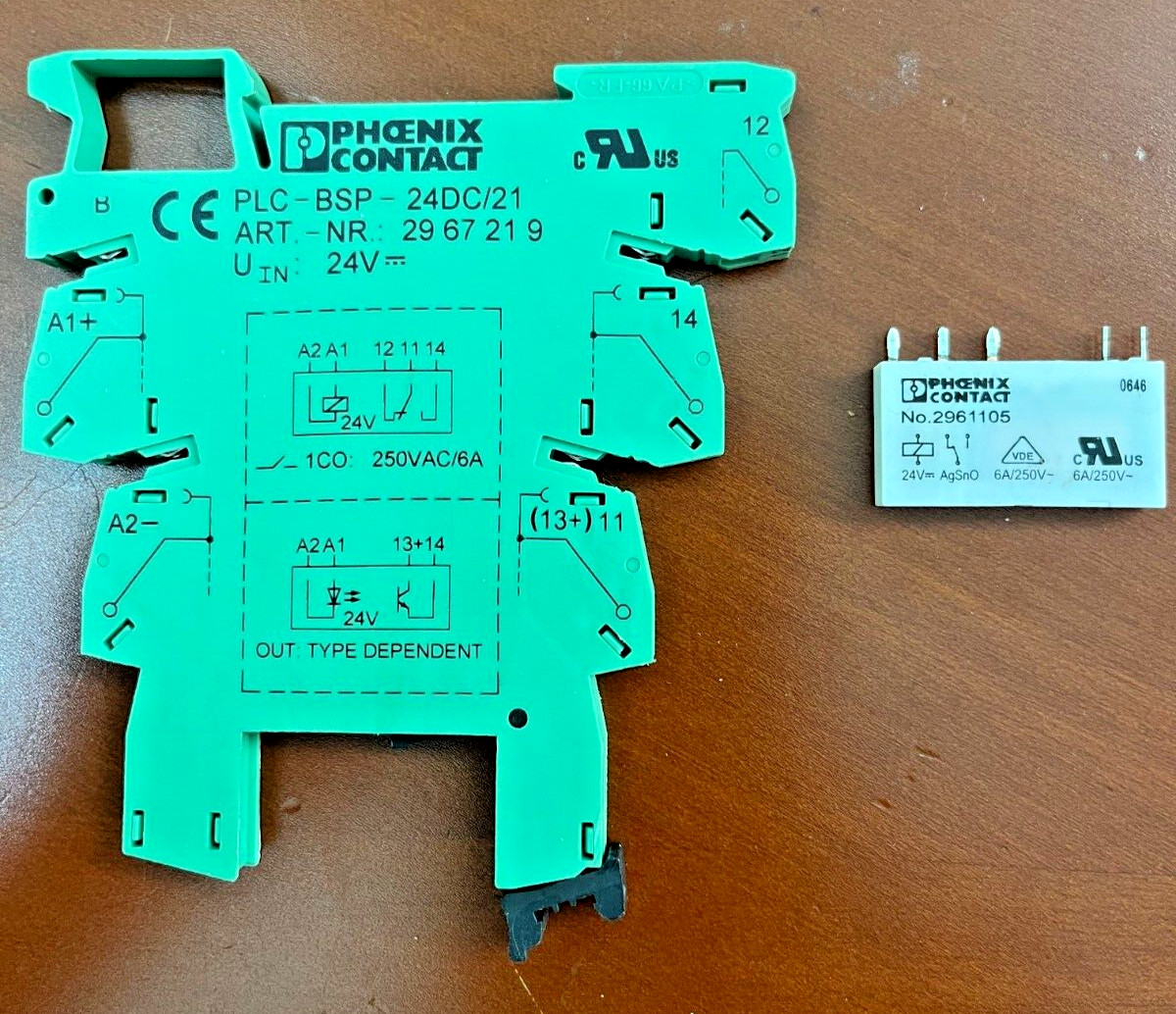 Phoenix PLC-BSP-24DC/21-21 2912439 Contact Block 24V & Relay 2961192 (4208)