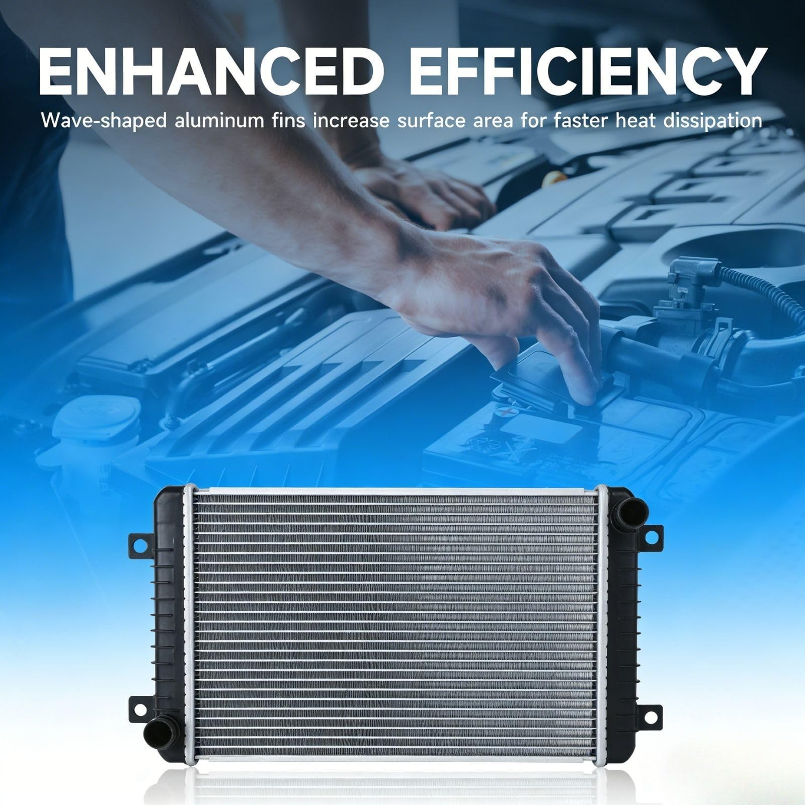 A/C Condenser Fits for Cadillac Escalade 1999-2000; for Chevrolet GMC C1500 S…