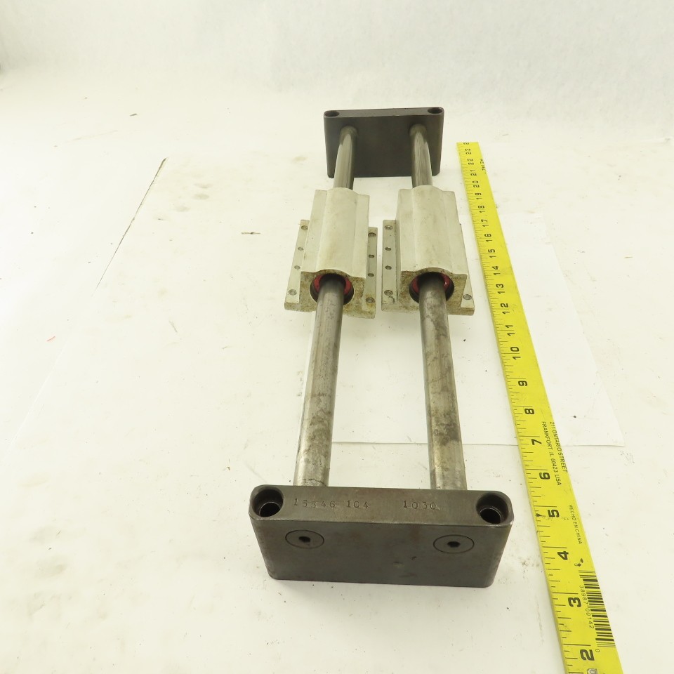 3/4″ Tandem Rail Linear Ball Bearing Assembly 10-1/4″ Travel 18-1/2″ OAL