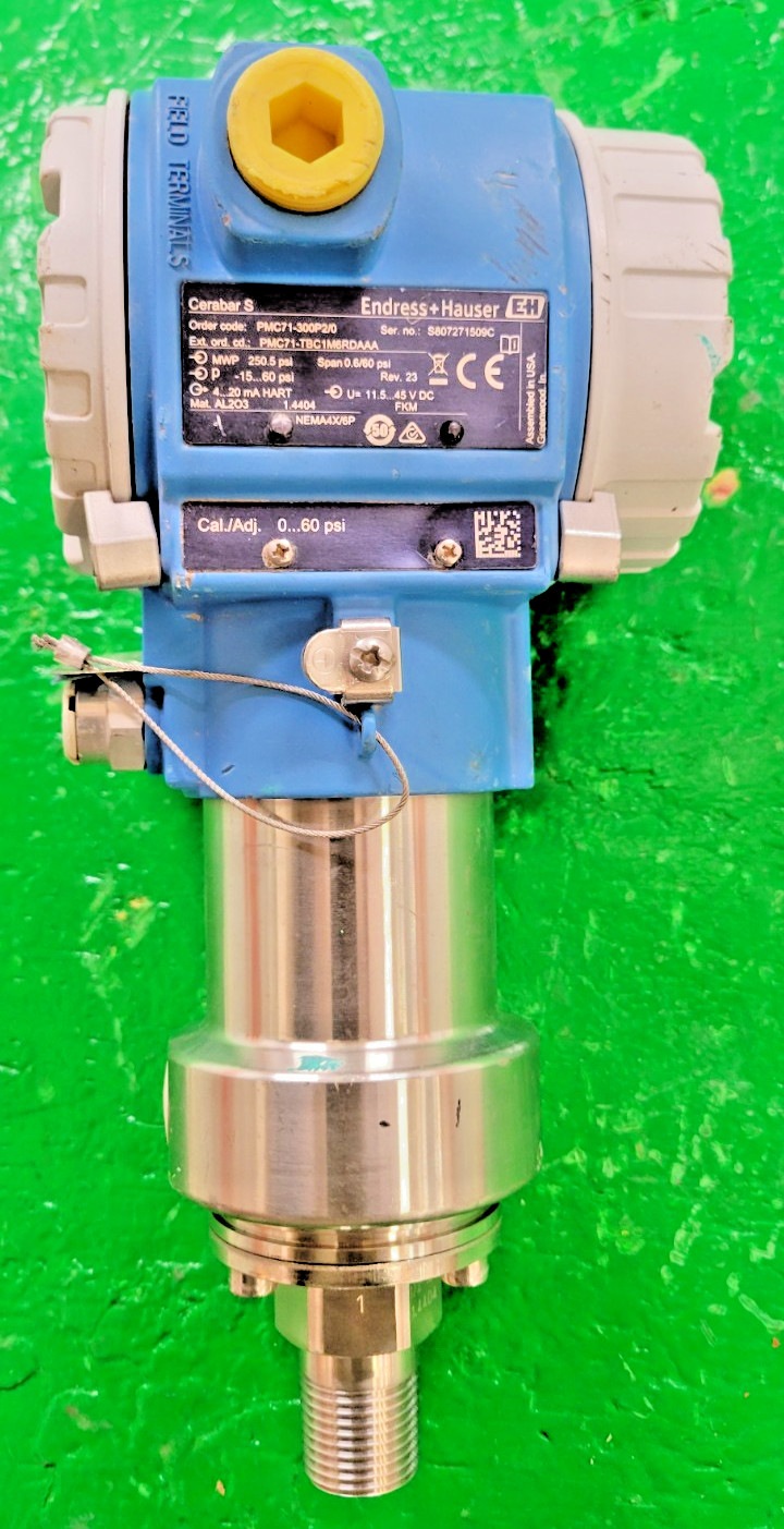6️⃣ ENDRESS HAUSER CERABAR S PMC71 PSI TRANSMITER PESSCO OFFER 1 G022626-8-9 🗽