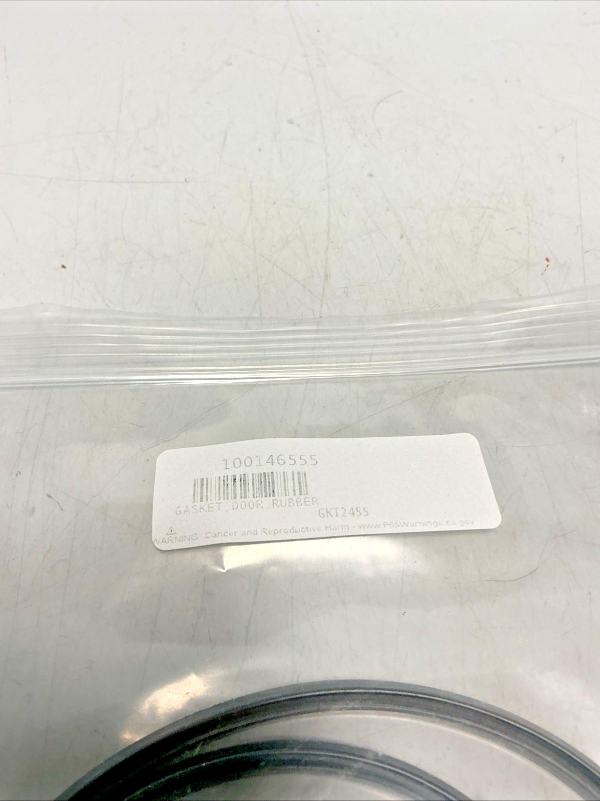 NEW, LOCHINVAR, 100146555, RUBBER DOOR GASKET, GKT2455. (1J-4)