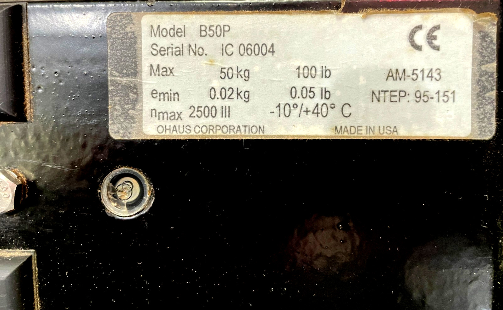 Ohaus B50P Floor Scale
