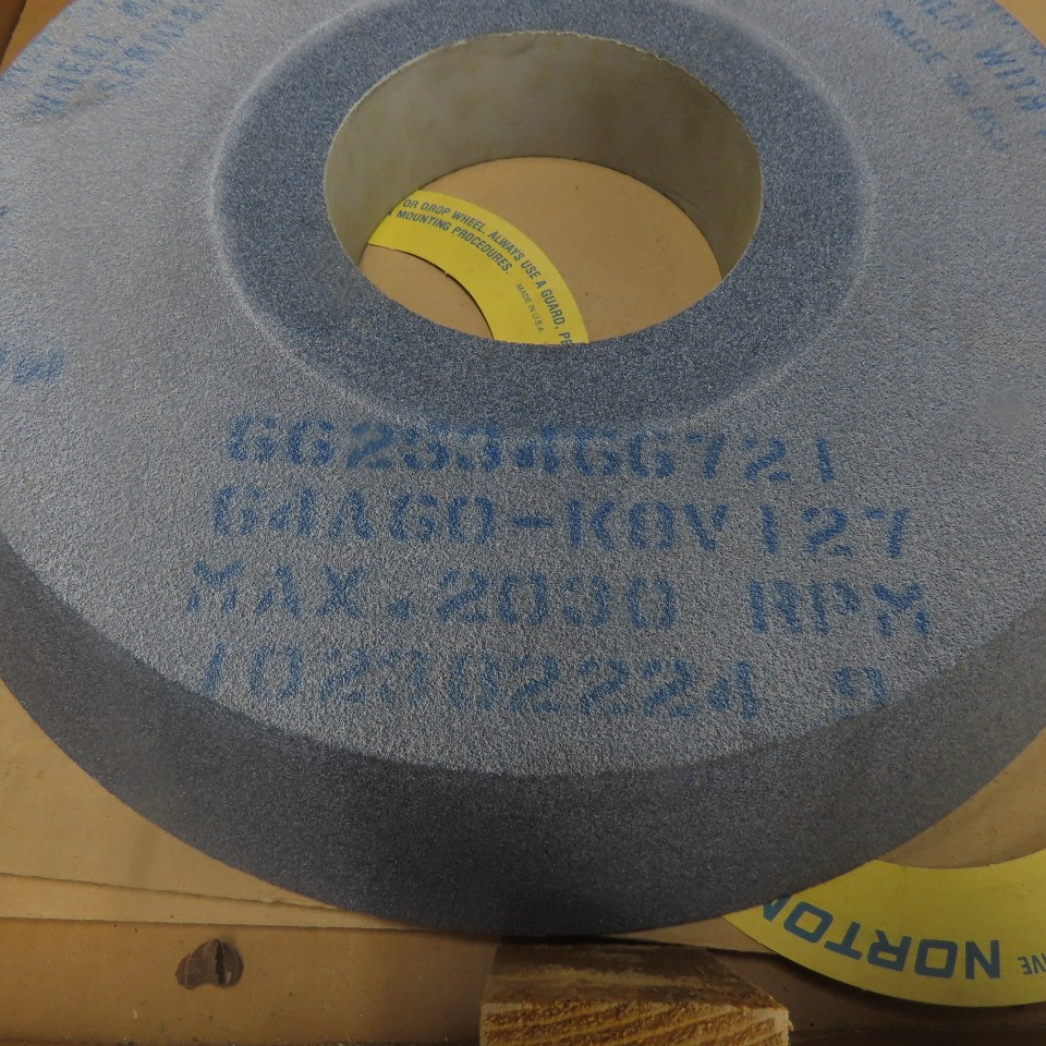 Norton G4AGO-K0V 15-7/8″ OD Abrasive Grinding Wheel 5″ Bore 2″ Thick 2030RPM