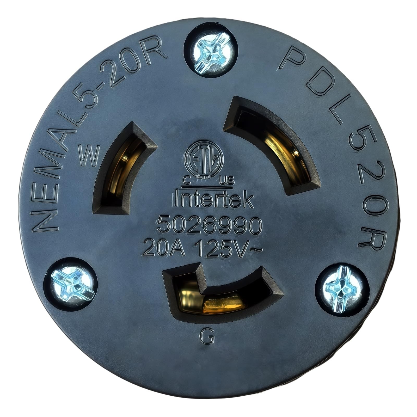 NEMA L5-20R Locking Plug Receptacle,Twist Lock L5-20R 20Amp 125Volt AC Connec…