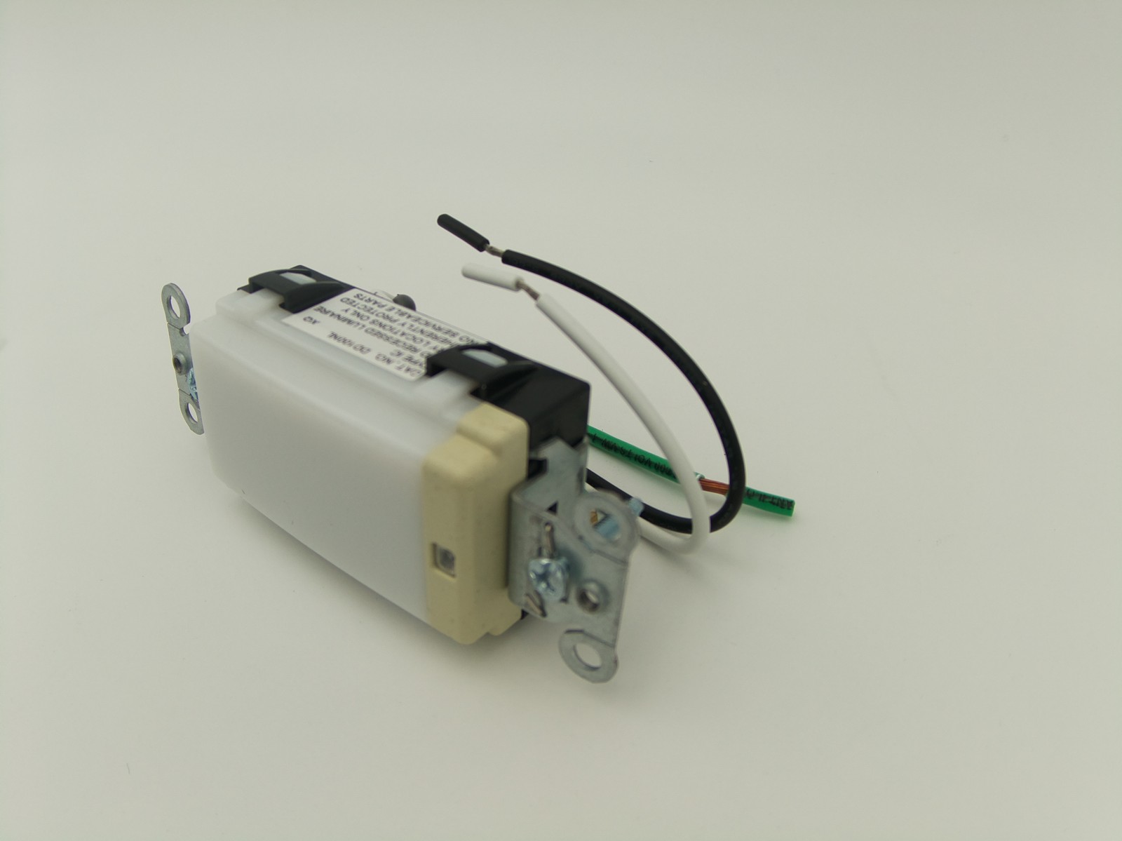 Hubbell Wiring Systems DD100NLIV Night Light Decorator, 125 VAC, Ivory