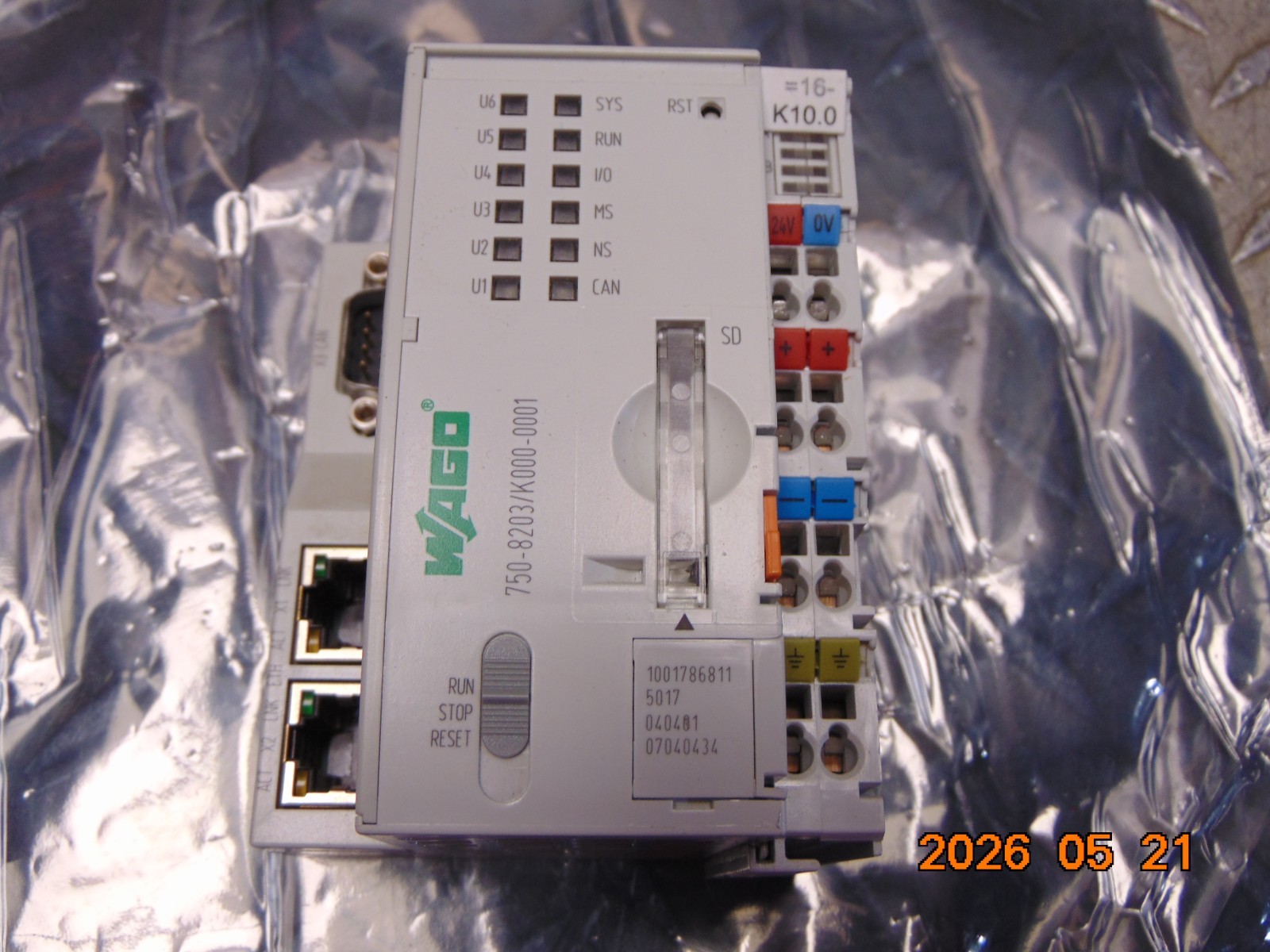 WAGO 750-8203 / K000-0001 PFC200 2ETH CAN