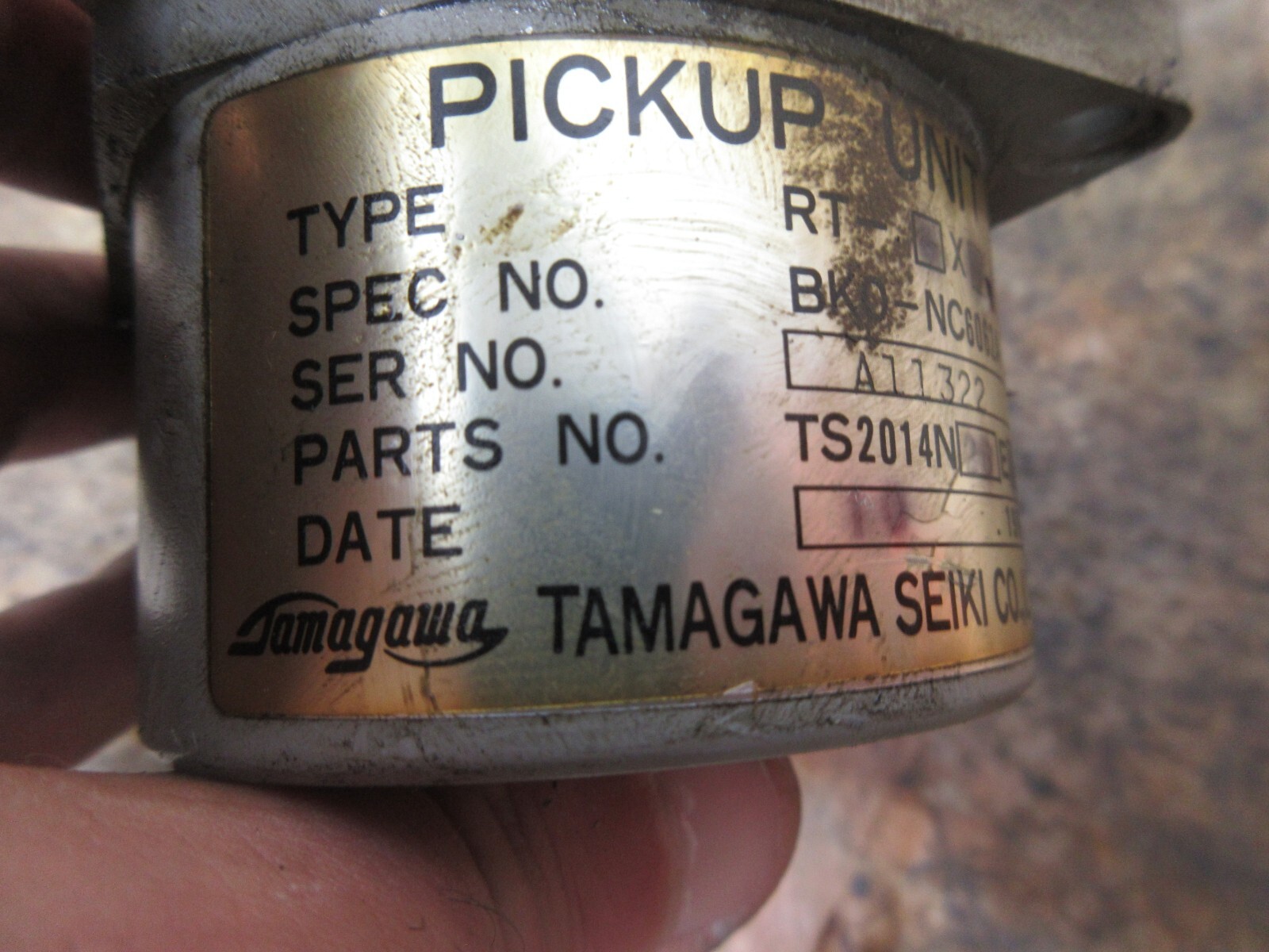 TAMAGAWA PICK UP UNIT RT-5XB-11 BKO-NC6062A A11322 TS2014N25E3 EACH 1