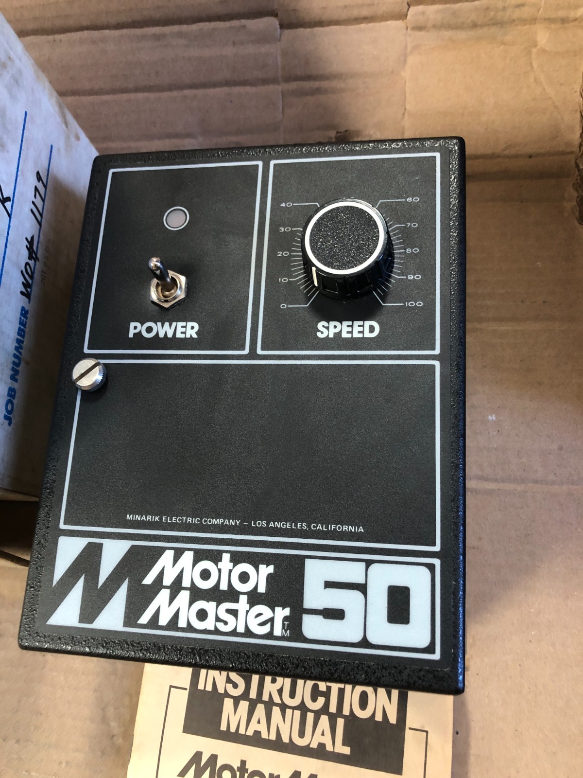 Minarik MM50 Motor Master Speed Control for PM Field Motors New