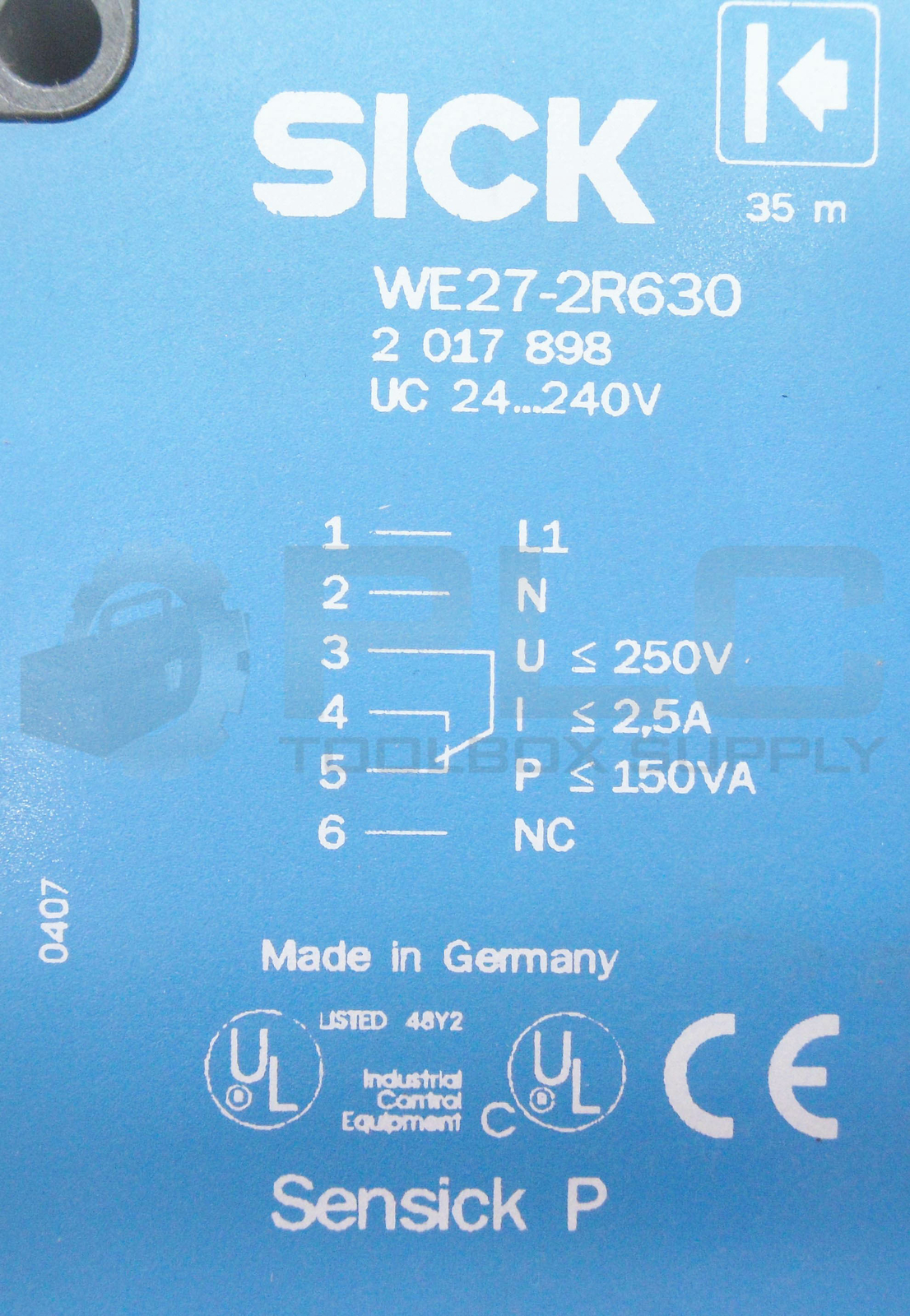 SICK WE27-2R630 RECEIVER